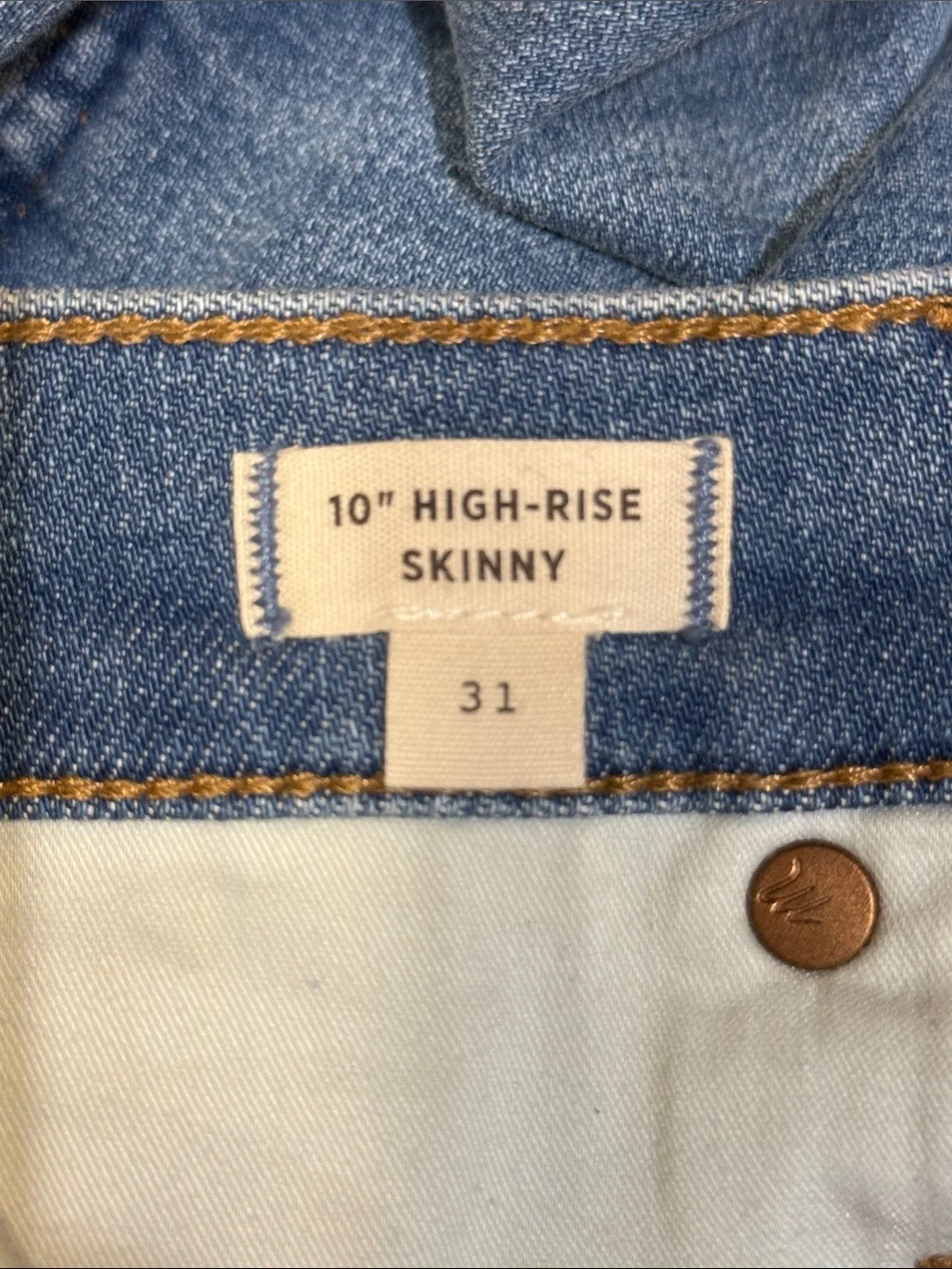 Madewell High-Rise Skinny Button-Fly Jeans
